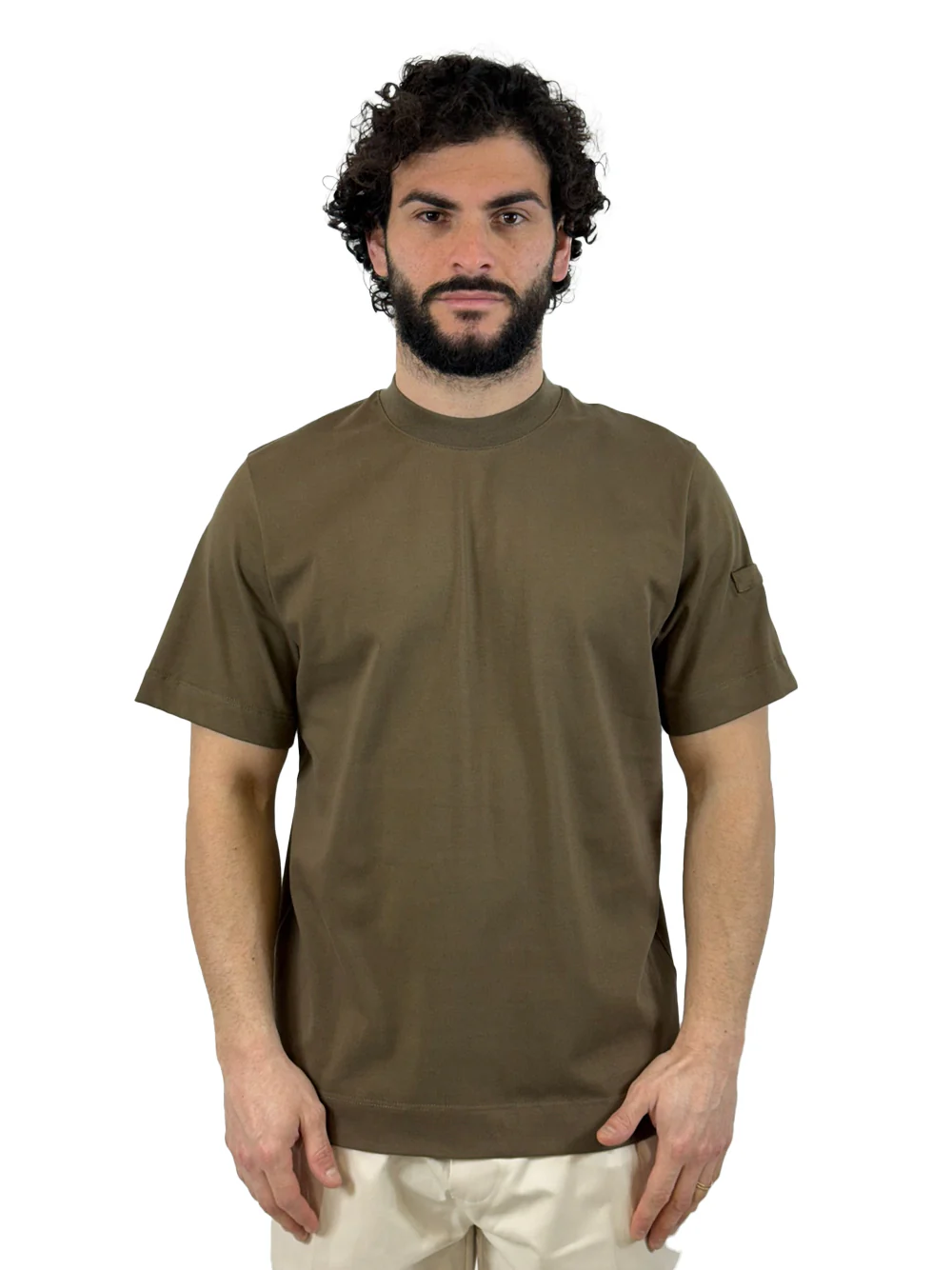 YES LONDON T SHIRT XM4255 TABACCO