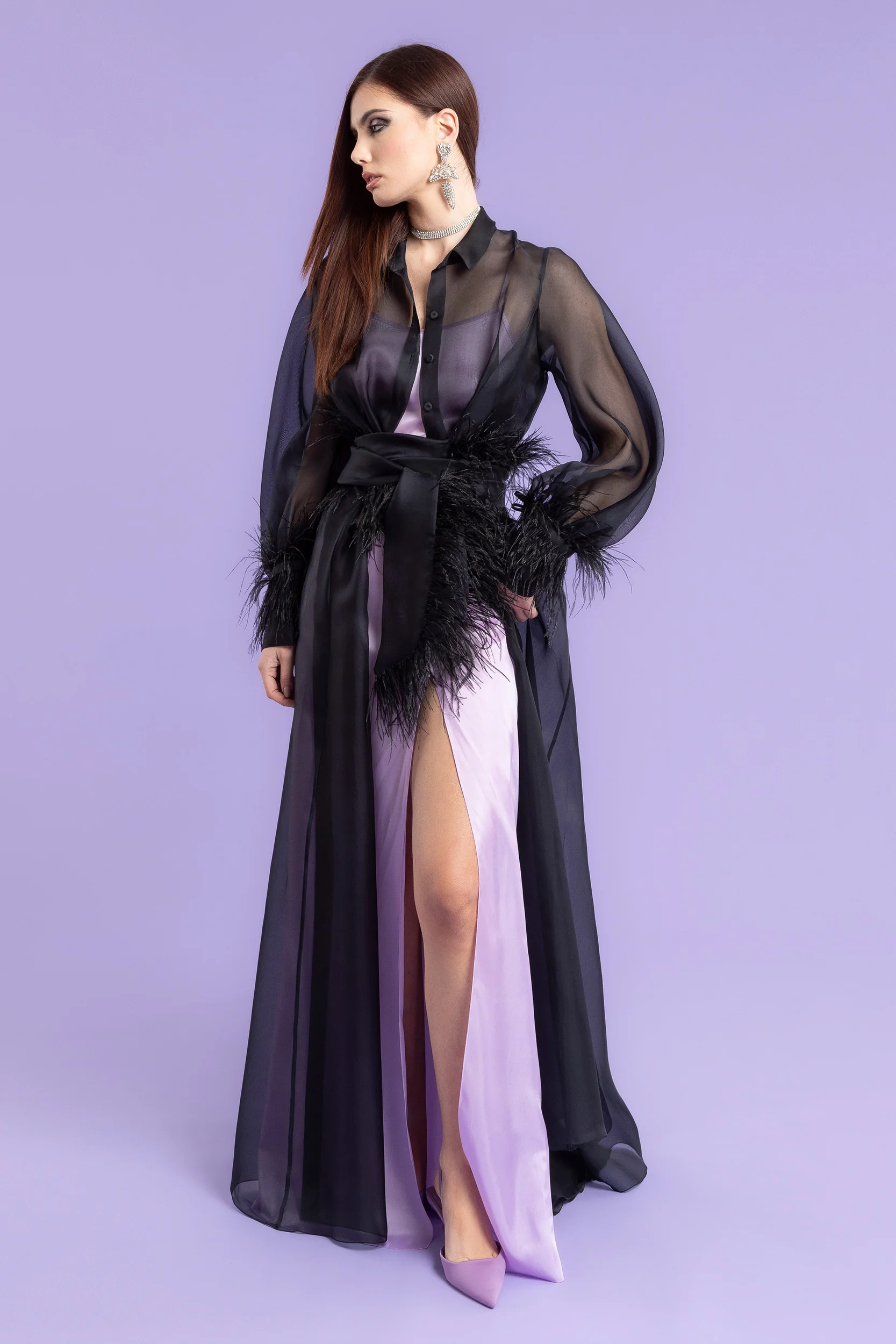 CAMICIA LUNGA IN ORGANZA - immagine 5