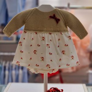 Micolino
Vestito neonata con culotte coordinata “Familia Tambor” art.7105