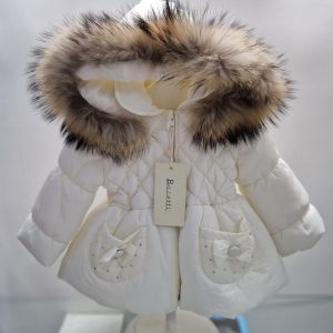 Bacetti 
Giubbotto bambina modello Swarovski art.B0383B2 Panna