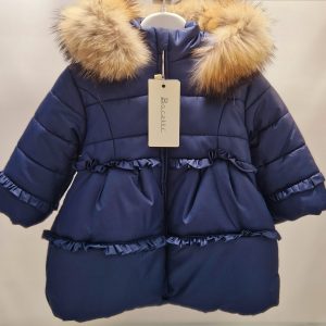 BacettiGiubbotto bambina con cappuccio in pelliccia art.B0340A2