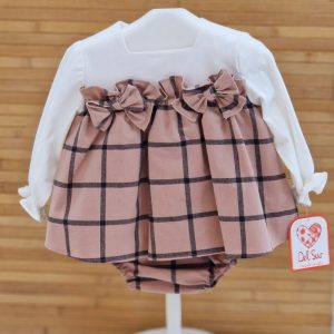 Del Sur 
Vestito bambina con culotte coordinato “Familia Gigi” art.2079