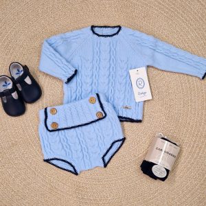 Rahigo 
Completo bambino due pezzi in pura lana art.24259