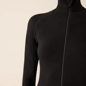 115/Z - MAGLIA CON ZIP SEAMLESS IN LANA MERINO