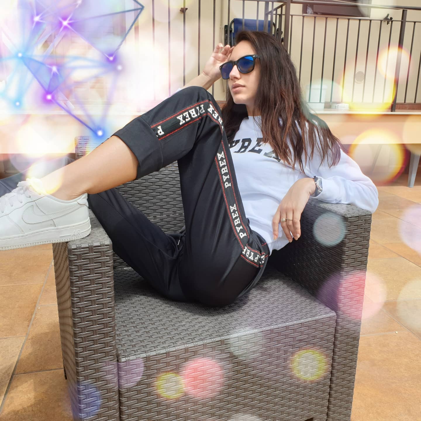 PYREX Pantalone di tuta cotone garzato bimba - immagine 2