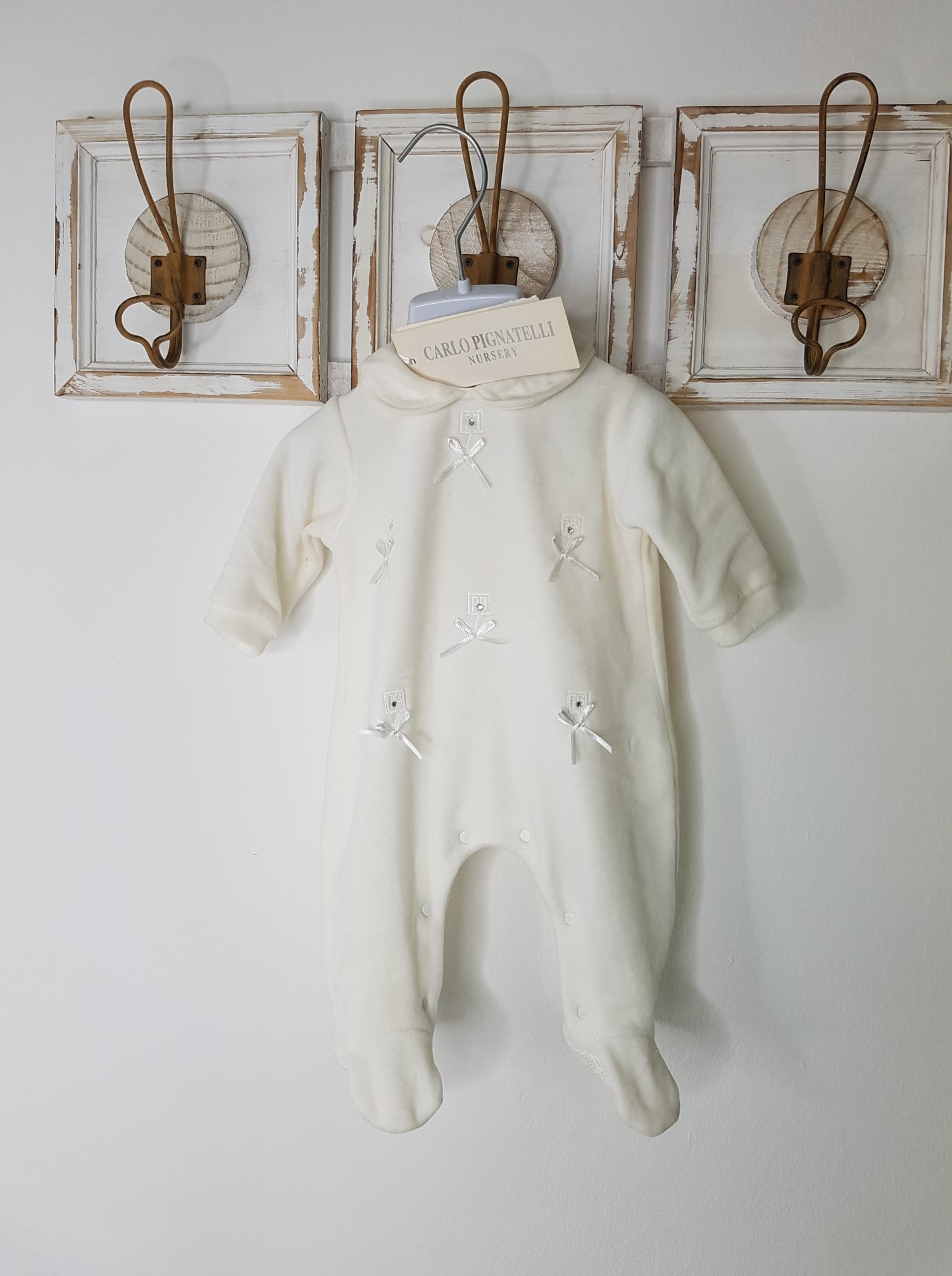 CARLO PIGNATELLI Tutina neonata ciniglia - immagine 4