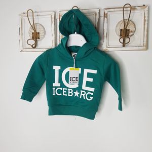 ICEBERG Felpa con cappuccio bimbo cotone garzato - immagine 2