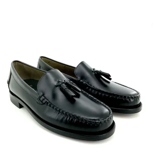 sebago mocassino nero con nappina