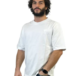 AMI PARIS T SHIRT UTS025 726 BIANCA