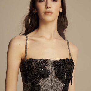 BUSTIER IN CADY E PAILLETTS