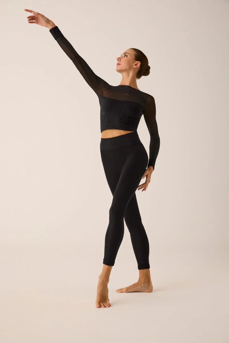 238 - LEGGING IN SEAMLESS CONTENITIVO A RILIEVO - immagine 2
