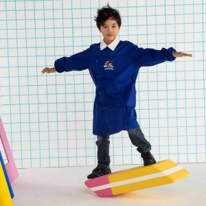 Grembiule  bimbo blù scuola calibrati