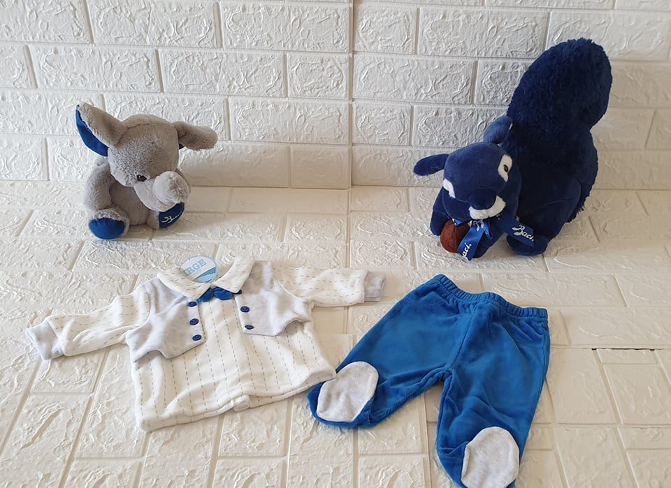 Irge Completo neonato due pezzi ciniglia - immagine 4