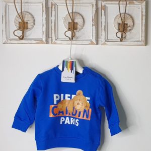 PIERRE CARDIN PARIS  Felpa neonato neonata collo tondo