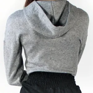 272 - WARM CROSS-OVER HOODED SHRUG