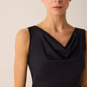 275 - TOP IN TESSUTO ELASTICIZZATO DOPPIO USO FRONTE E RETRO CON PUNTO DI LUCE