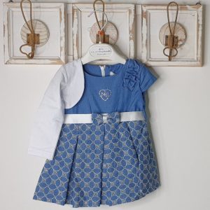 NAZARENO GABRIELLI Vestitino neonata cotone