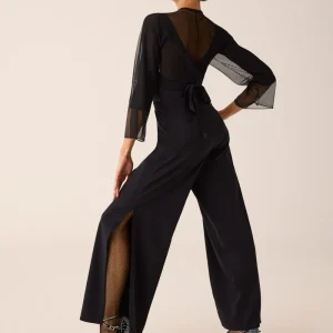 278 - PANTALONE A PALAZZO CON SPACCO LATERALE