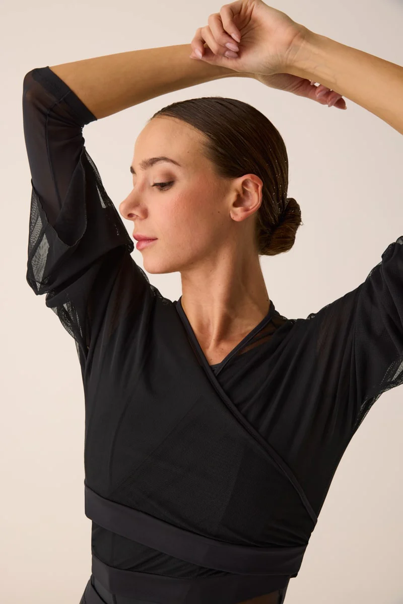 277 - COPRISPALLE MANIKA KIMONO CON TESSUTO IN TULLE ELASTICIZZATO - immagine 2