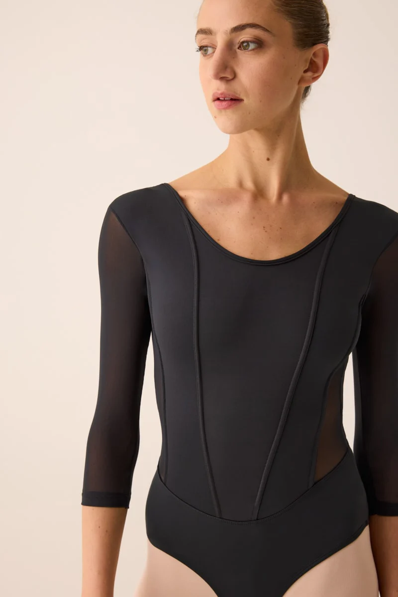 292 - BODY CON CORPETTO IN MICROFIBRA - immagine 4