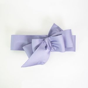 Maxi cintura in mikado glicine con fiocco