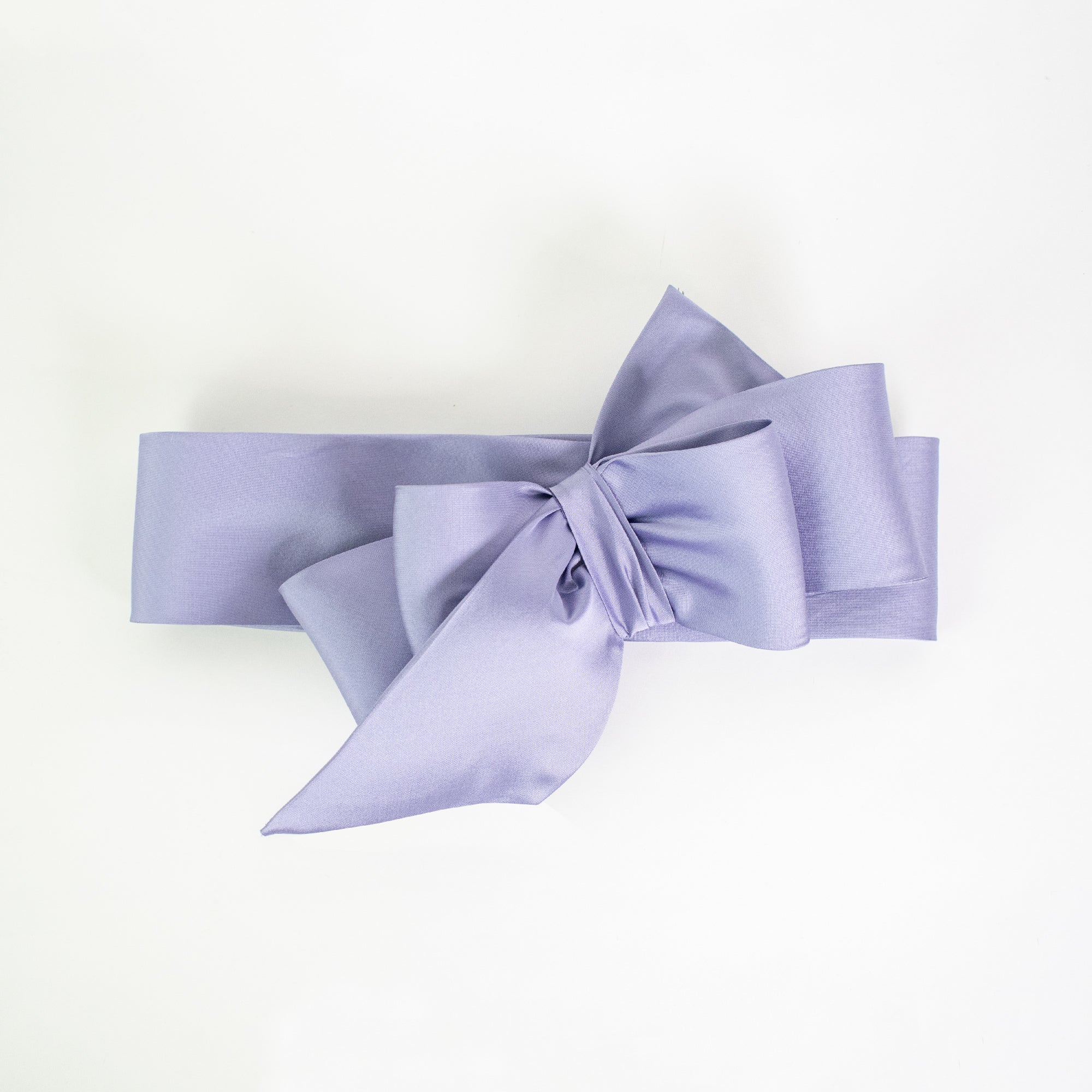 Maxi cintura in mikado glicine con fiocco - immagine 2