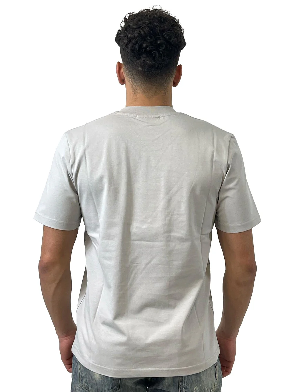 YES LONDON T-SHIRT GRIGIO PERLA XM4207 - immagine 4