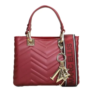 MARC ELLIS FLAT KRISSY S WAVE 25 RED DAHLIA/LIGHT GOLD