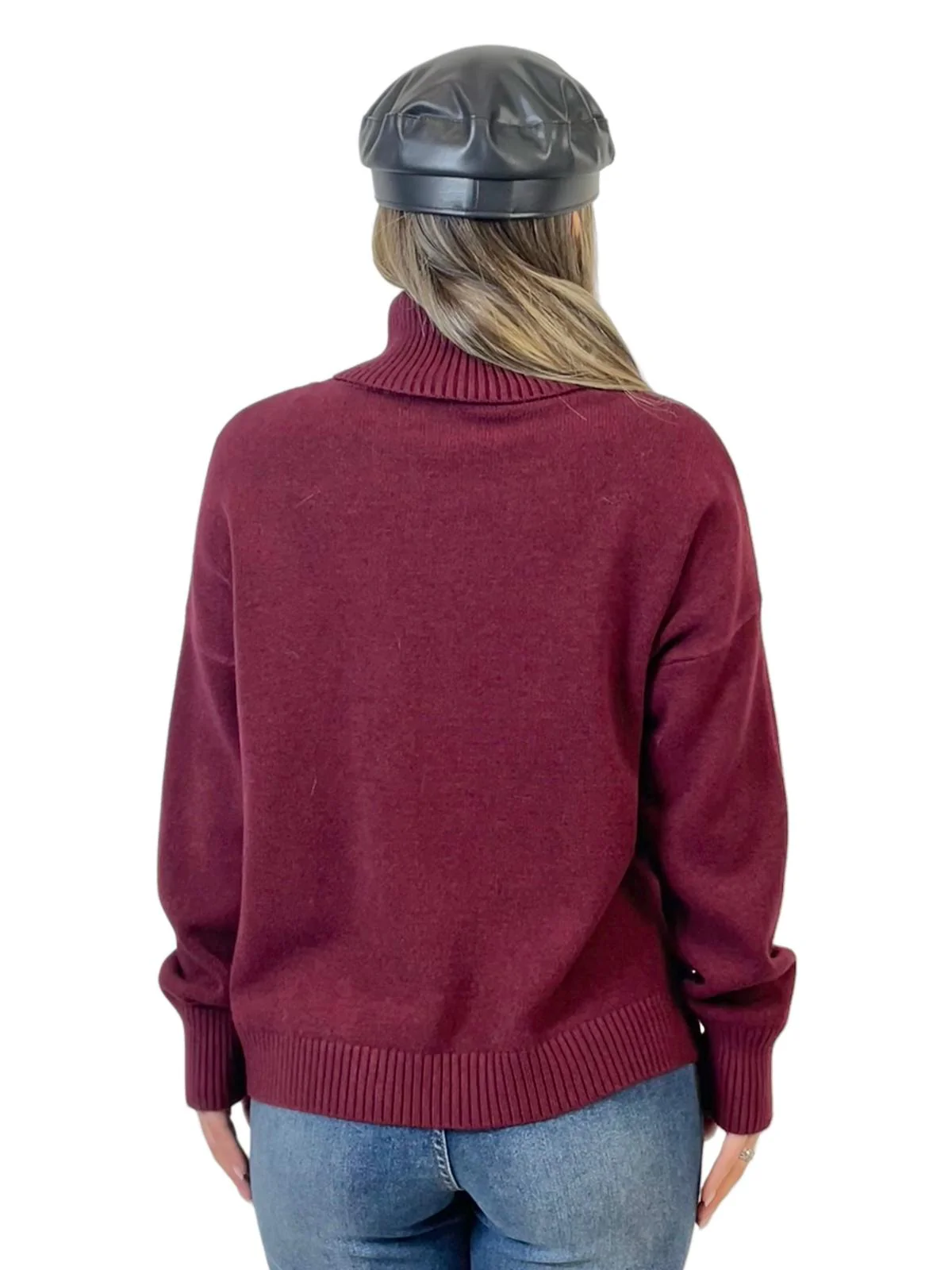 ACCADEMIA 20 PULLOVER CON TASCHE BORDEAUX - immagine 4