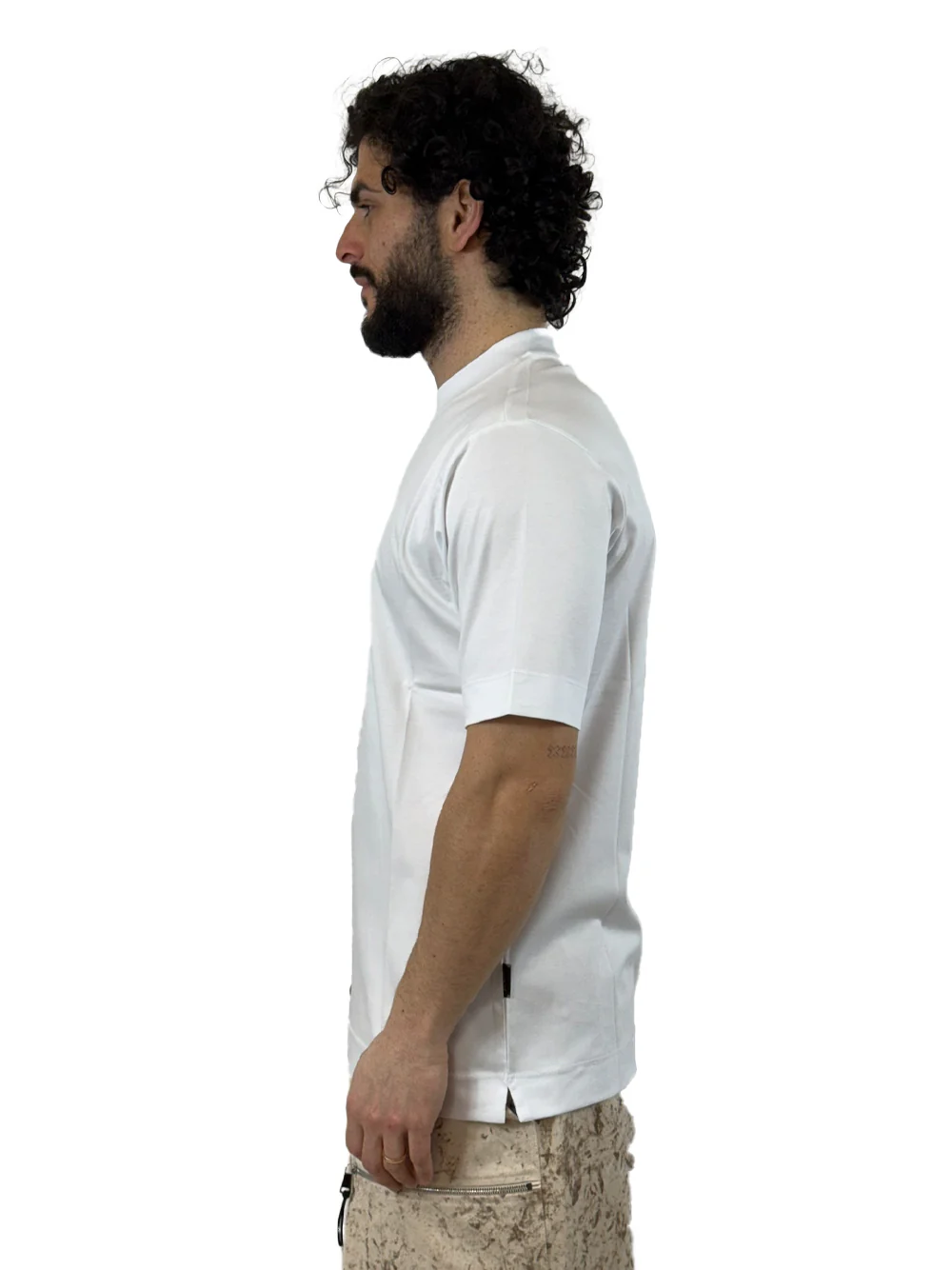 YES LONDON T SHIRT BASIC XM4293 BIANCA - immagine 3