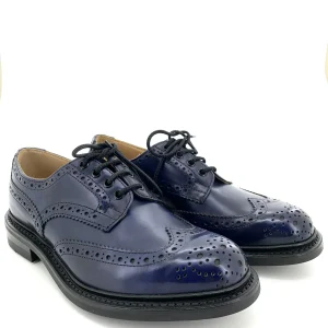 Tricker’s derby brogues blu royal for Sir Wilson