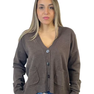 ACCADEMIA 20 CARDIGAN MARRONE