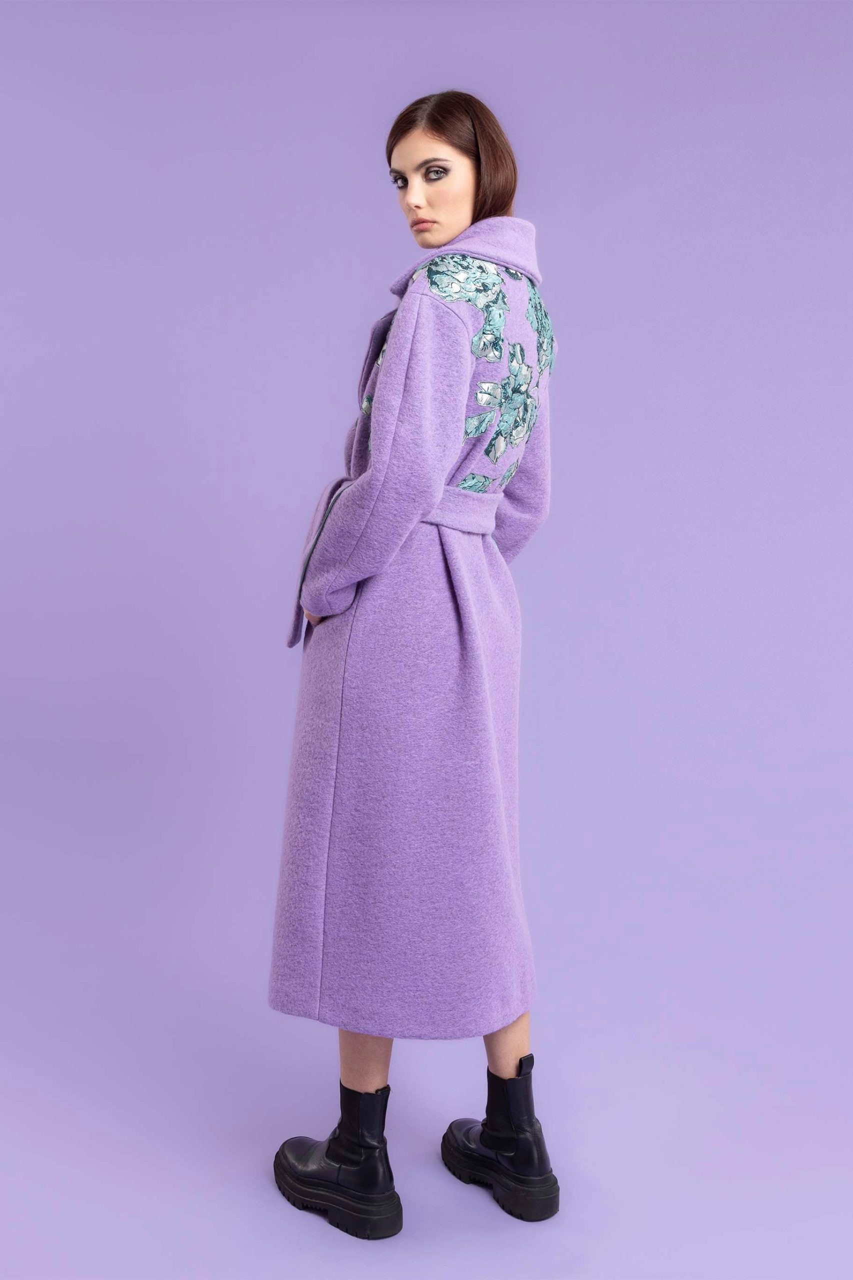 CAPPOTTO LUNGO IN LANA COTTA - immagine 3