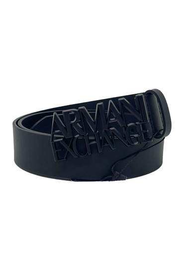 ARMANI CINTURA SCRITTA LOGO NERA 201048 - immagine 2