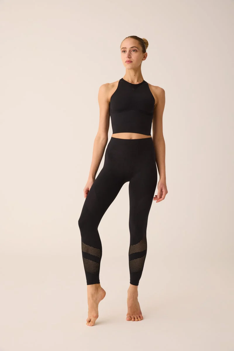 91 - LEGGING IN SEAMLESS CON RETE LATERALE - immagine 3