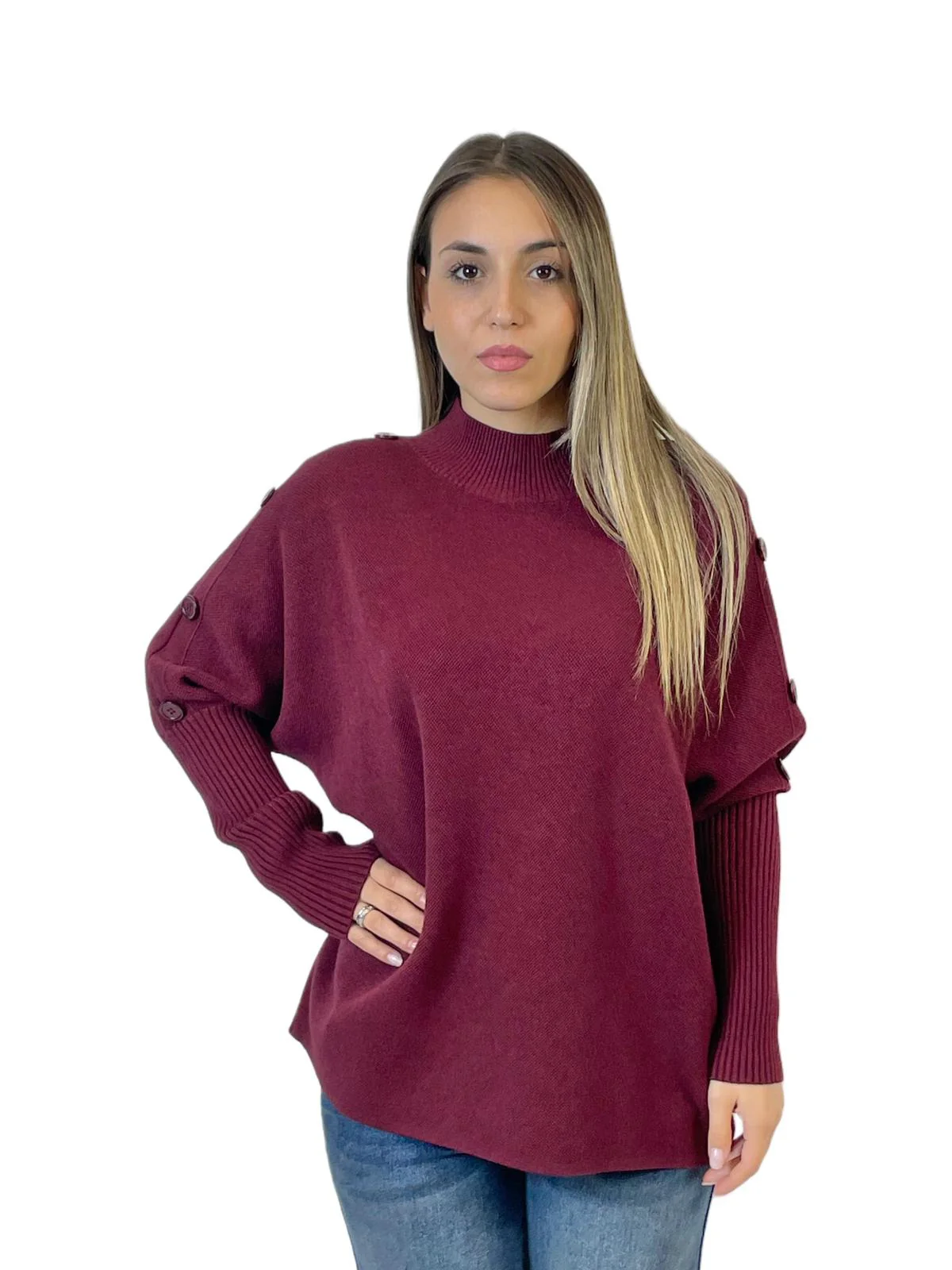 ACCADEMIA 20 DOLCEVITA CON BOTTONI BORDEAUX - immagine 2