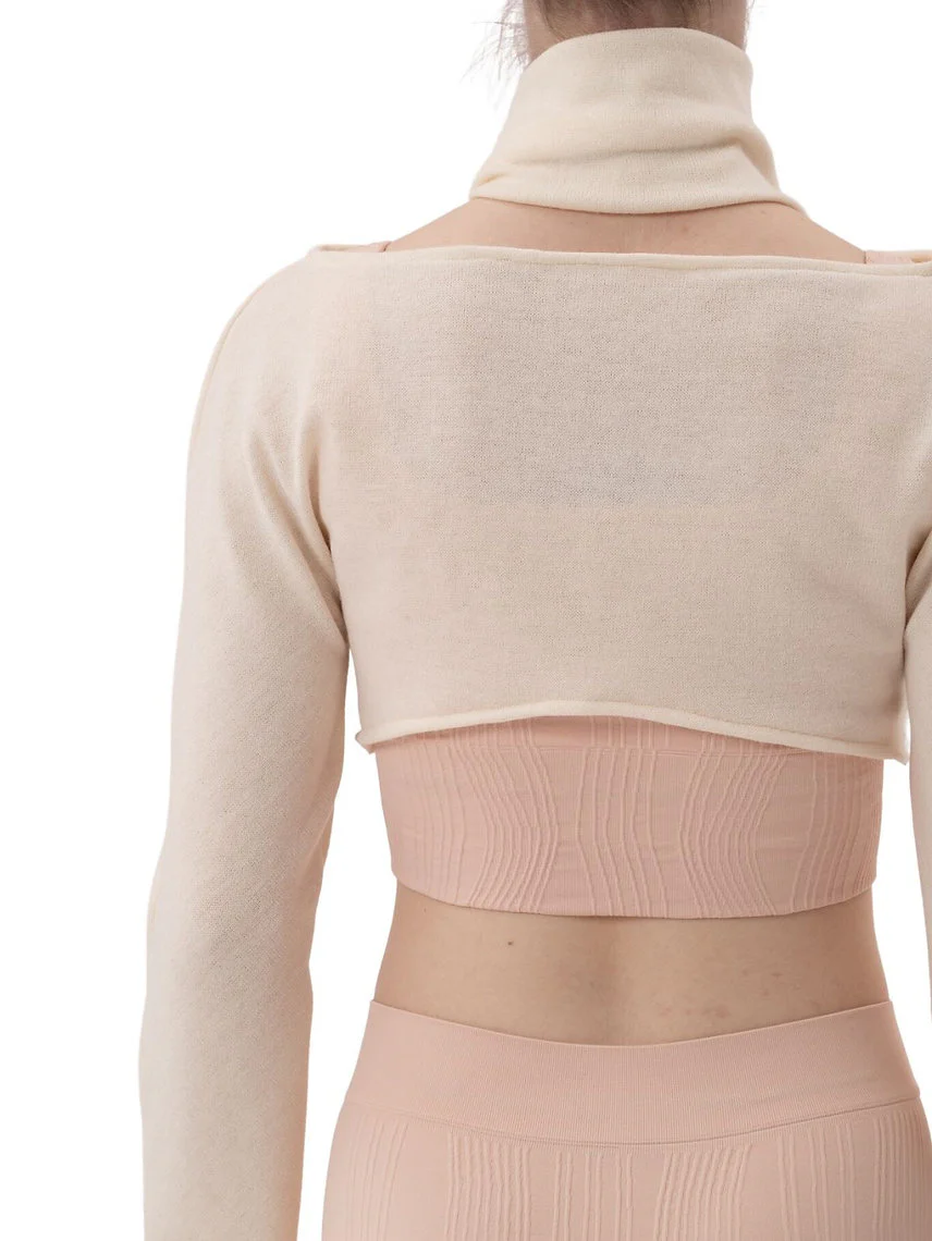 174 - COPRISPALLE IN LANA CON COLLO STACCABILE - immagine 3