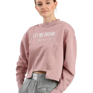 164 FELPA CROP NON GARZATA