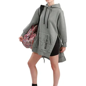 170 - FELPA OVERSIZE C/CAPPUCCIO