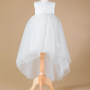 ABITO IN TULLE E RICAMO CON PAILLETTES RICAMATE