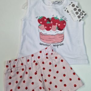 #Ebita ✨️ Shorts + Top con Fascia Fragola – 12
