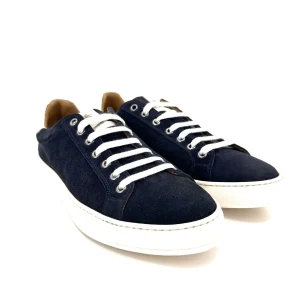Saxone sneakers, in pelle scamosciata blu