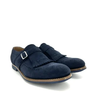 Church’s Shanghai suede blu chiaro