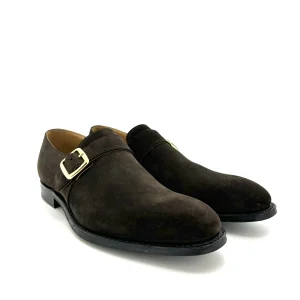 Church’s uomo con fibbia scamosciata marrone,mod. Westbury