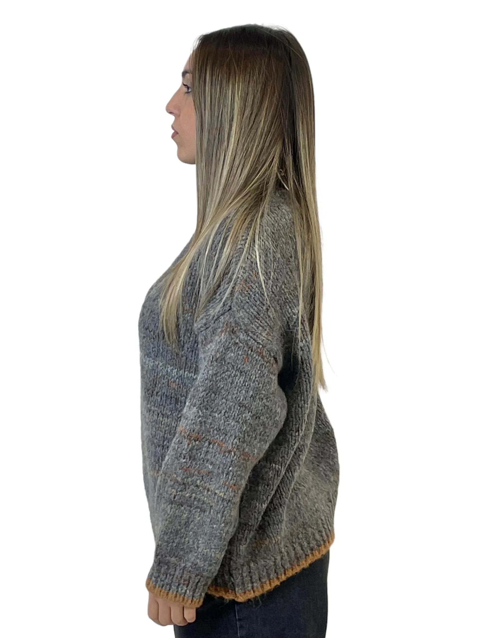 ACCADEMIA 20 PULLOVER RAINBOW GRIGIO - immagine 3