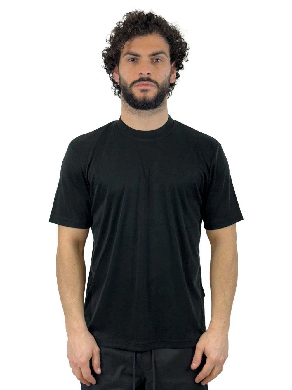 YES LONDON T SHIRT VISCOSA XM4264 NERA - immagine 2