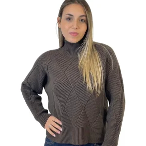 ACCADEMIA 20 PULLOVER TRECCIA MARRONE