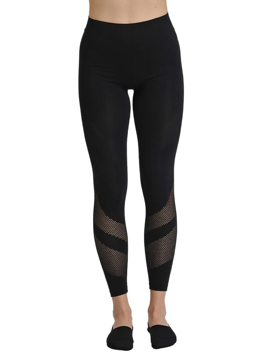 91 - LEGGING IN SEAMLESS CON RETE LATERALE - immagine 4
