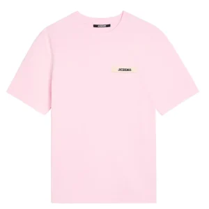 JACQUEMUS LE T SHIRT GROS GRAIN PINK