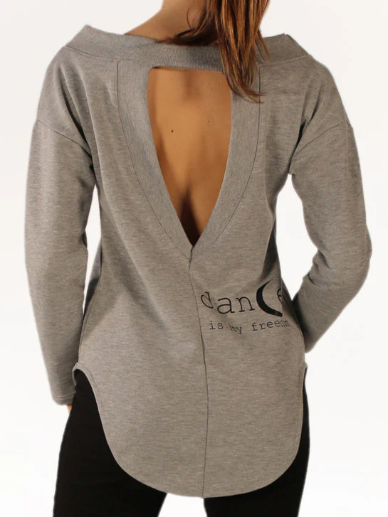 267 - MAXI FELPA IN TESSUTO NON GARZATO CON SCOLLO RETRO - immagine 2